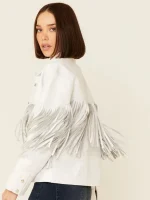 Understated Leather Women's Howling Moon Fringe Leather Jacket - Image 4