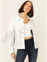 Understated Leather Women's Howling Moon Fringe Leather Jacket - Image 3
