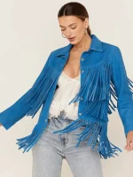 Understated Leather Women's Leather Fringe Jacket - Image 4