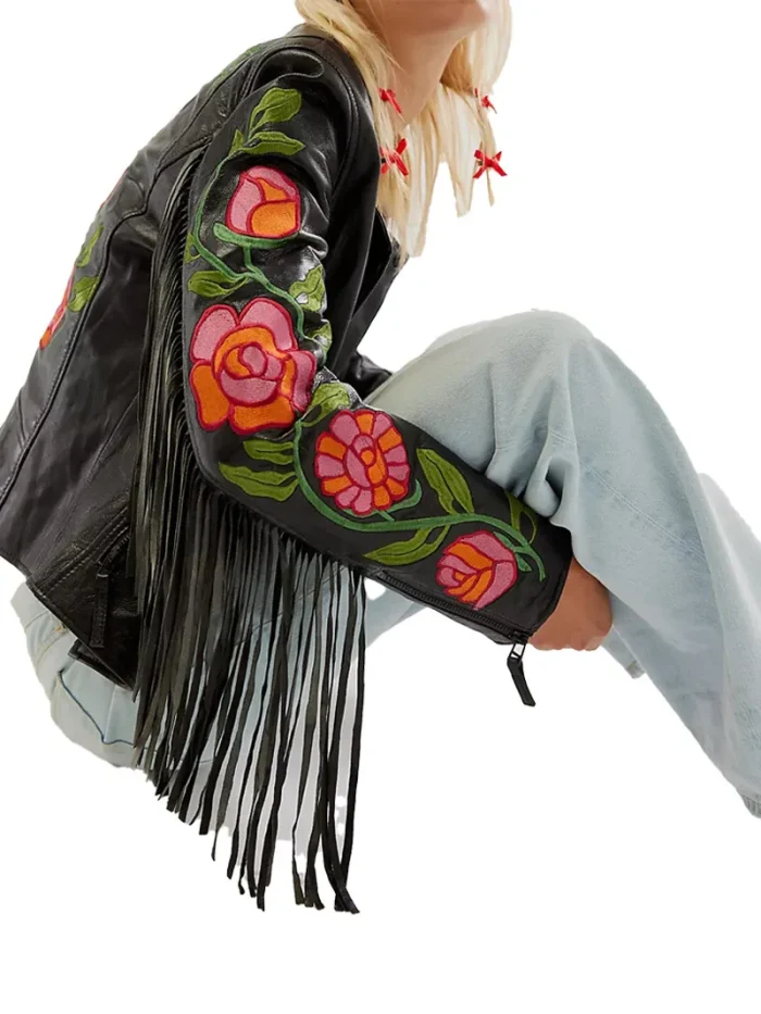 Women Embroidery Fringe Jacket - Image 3