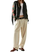 Women Embroidery Fringe Jacket