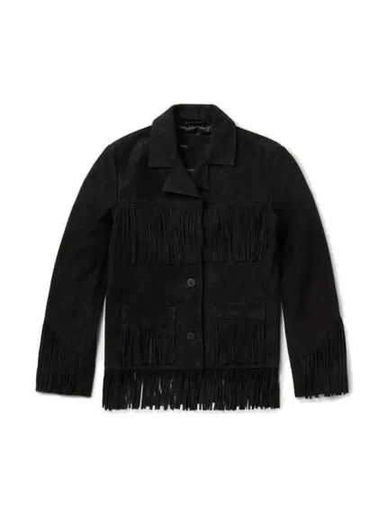 Classic Fringe Womens Leather Jacket