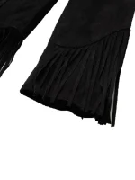 Classic Fringe Womens Leather Jacket - Image 3