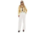 Womens Gold Metallic Leather Biker Jacket ya Cropped Gold Moto Jacket modal wearing