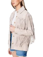 Womens Real Suede Fringe jacket - Image 3
