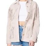 Womens Real Suede Fringe jacket