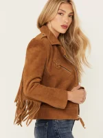 Women's Urban Cowgirl Retro Biker Jacket - Image 2