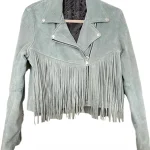 Luxury Womens American Suede Fringe Jacket