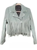 Luxury Womens American Suede Fringe Jacket