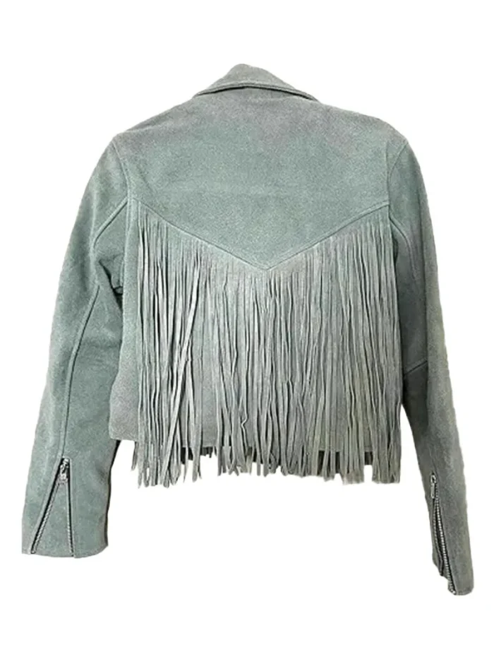 Luxury Womens American Suede Fringe Jacket - Image 4
