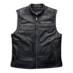 Harley Davidson Mens Motorbike Leather Vest
