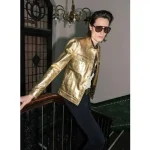 Gold Metallic Jacket - Men Gold Jacket 24