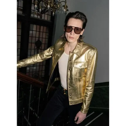 Gold Metallic Jacket - Men Gold Jacket 23
