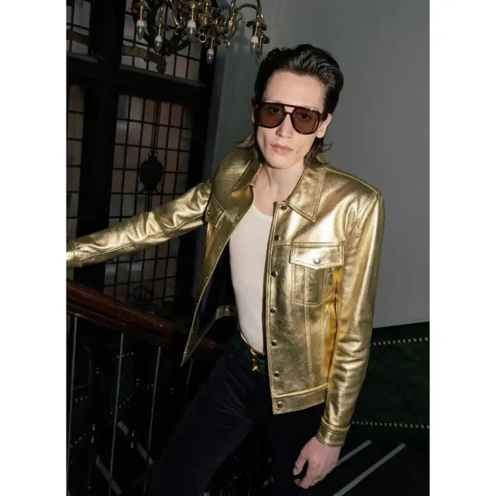 Gold Metallic Jacket - Men Gold Jacket 23