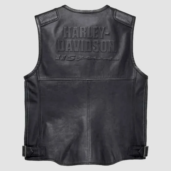Harley-Davidson 115th Anniversary Leather Vest back