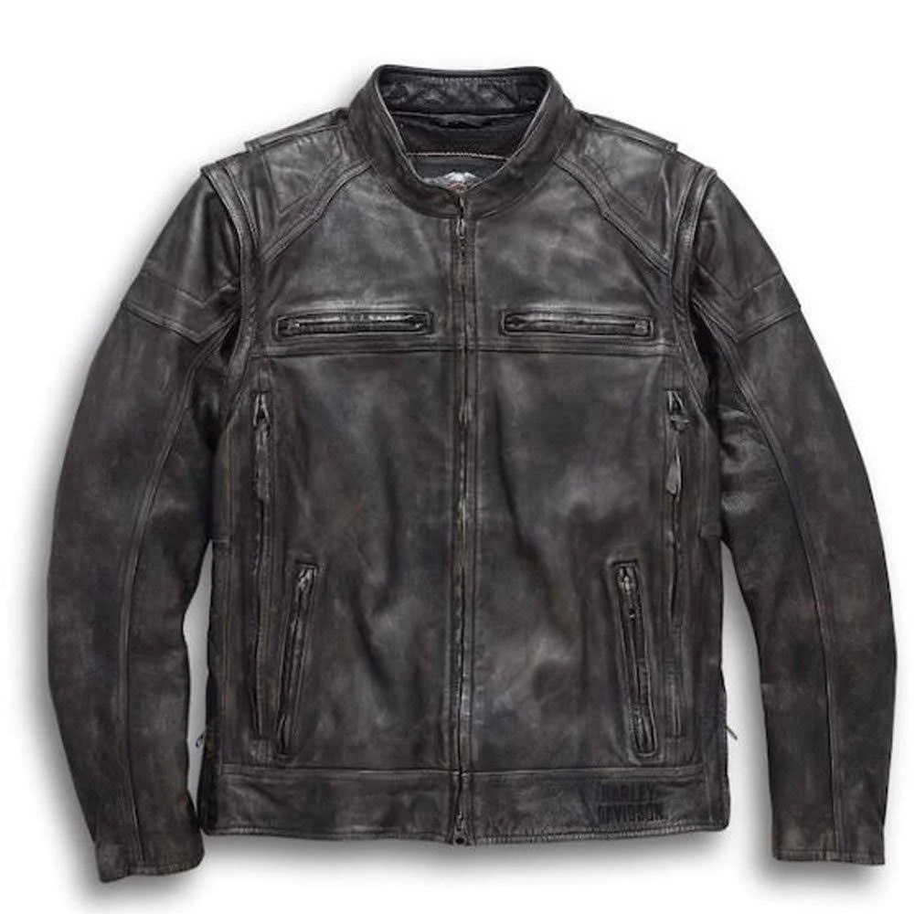 Harley Davidson Dauntless Convertible 2 in 1 Leather Jacket Harley Davidson Dauntless Convertible 2 in 1 Leather Jacket