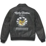 Harley-Davidson Men, Archer Bomber Leather Jacket back