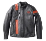 Harley-Davidson Mens Hwy-100 Waterproof Leather Jacket Black