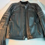 Harley Davidson Mens Milestone Reflective Black Leather Jacket front