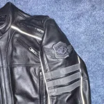 Harley Davidson Mens Milestone Reflective Black Leather Jacket arm