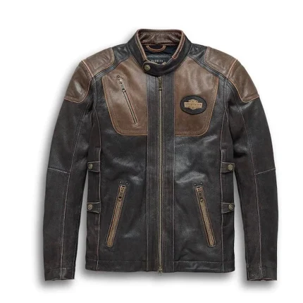 Harley Davidson Triple Vent System Trostel Leather Jacket