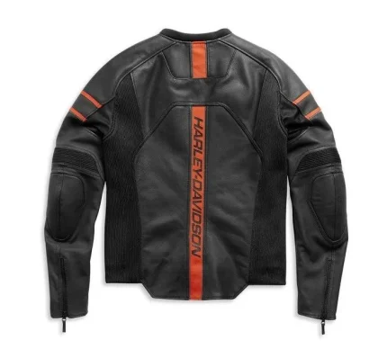 Mens Harley Davidson Brawler Leather Jacket back