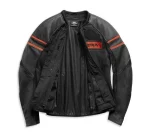 Mens Harley Davidson Brawler Leather Jacket open