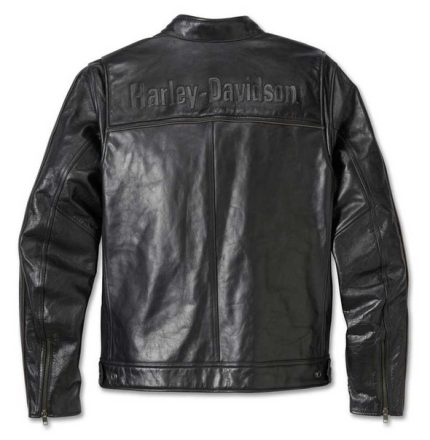harley davidson layering system cafe racer leather jacket back