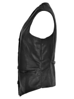 Black Casual Style Women’s Waistcoat arm