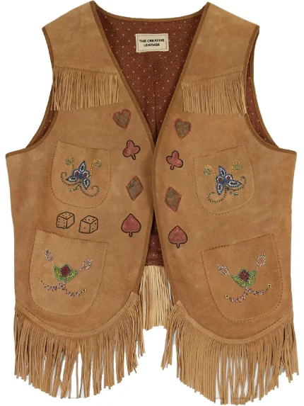 Ladies-Embroidered-Leather-Vests