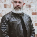 Mens Black Cafe Racer Leather Jacket – Classic Biker Style