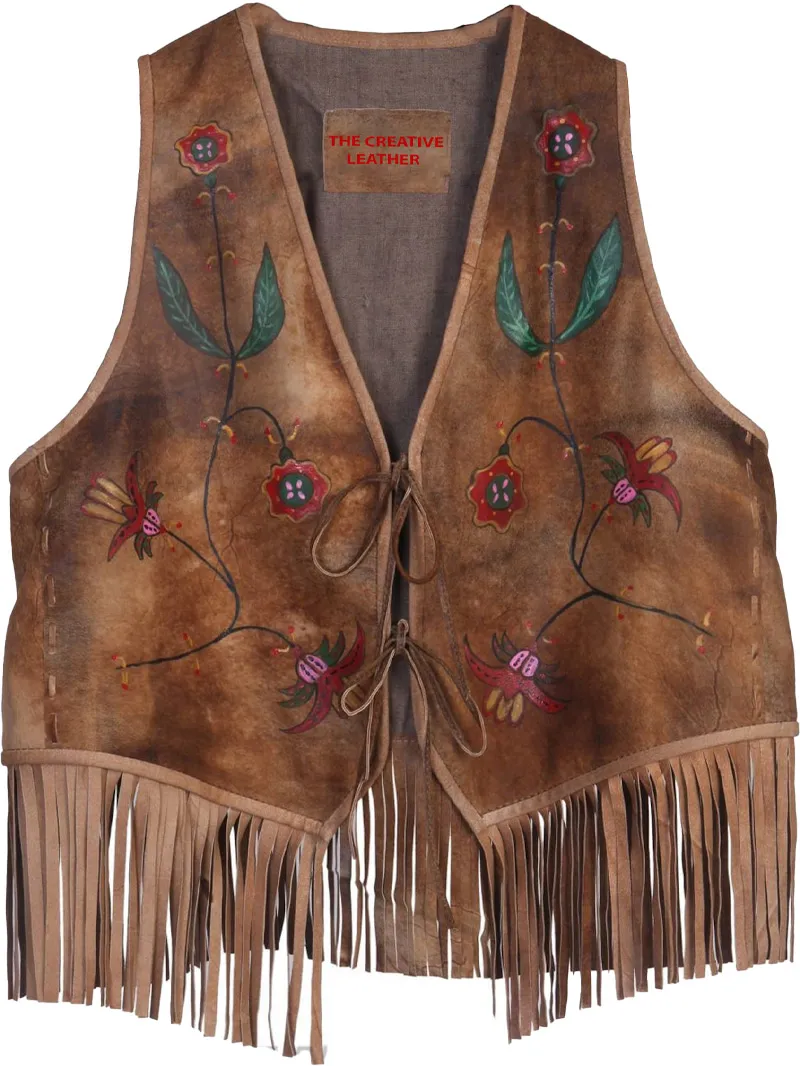 Vintage-100-Genuine-Ladies-Leather-Vest-1 Vintage-100-Genuine-Ladies-Leather-Vest-1