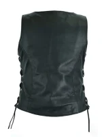 Women-Motorcycle-Vest-With-Adjustable-Lacing- back side